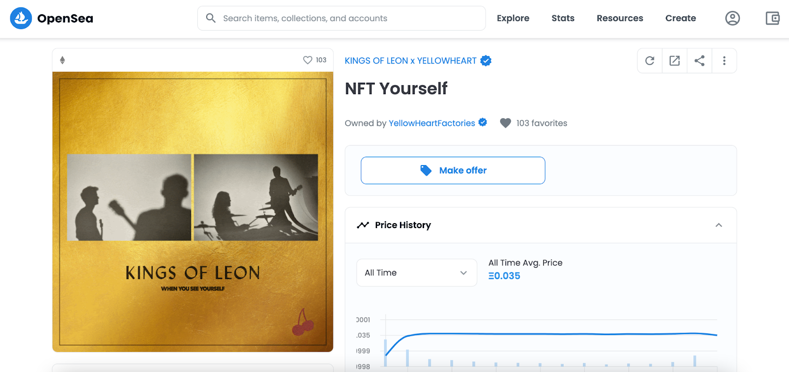Kings of Leon "NFT Yourself" (music NFTs)
