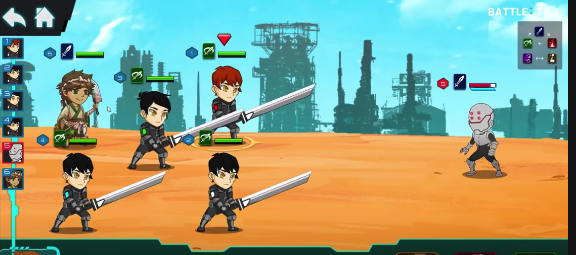 Screenshot from the Chain guardians game