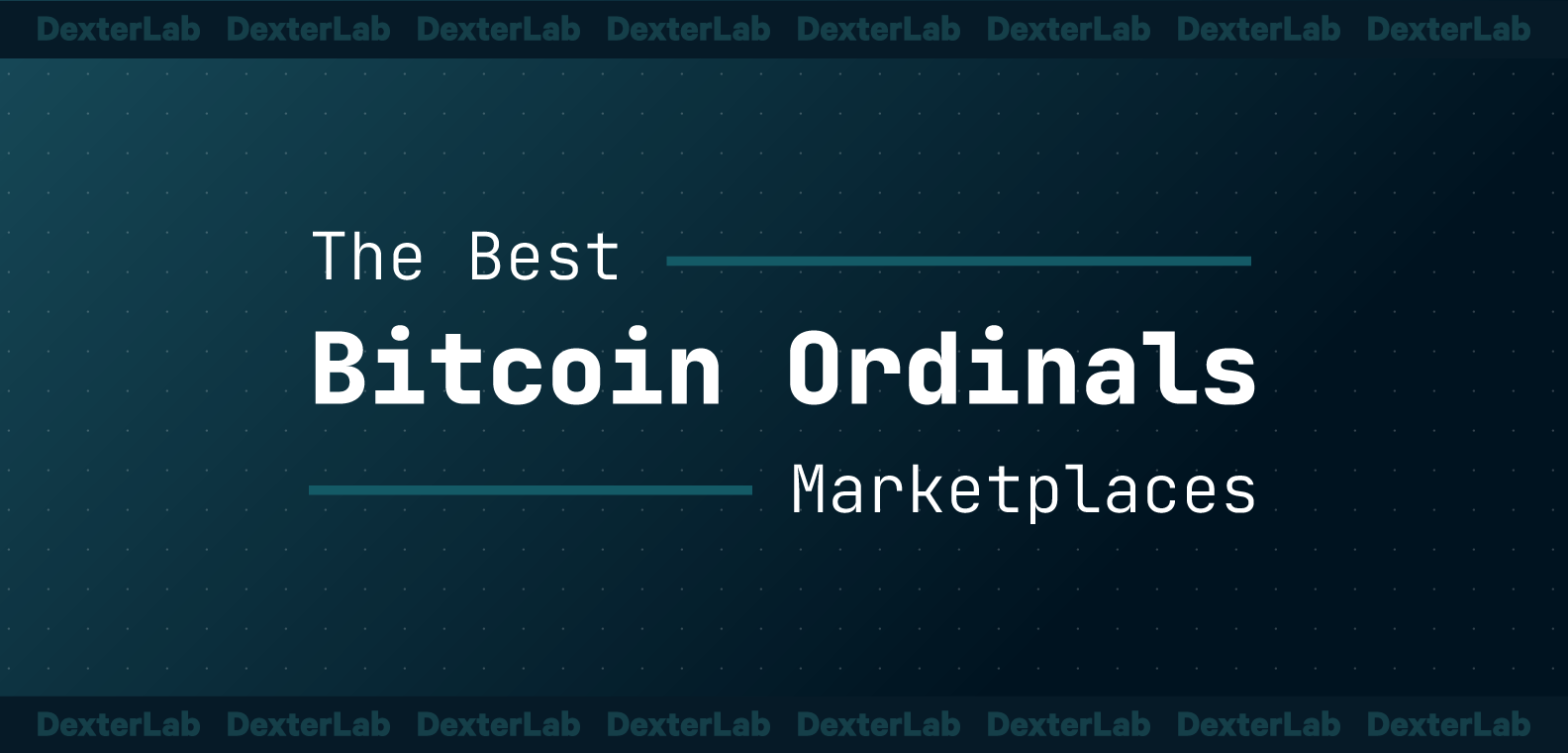 Cover image with title the best Bitcoin Ordinals marketplaces