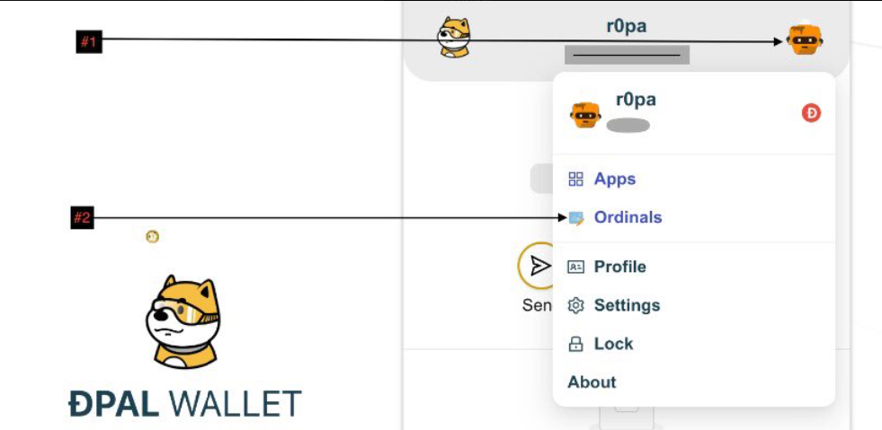 Process of minting drc-20 tokens