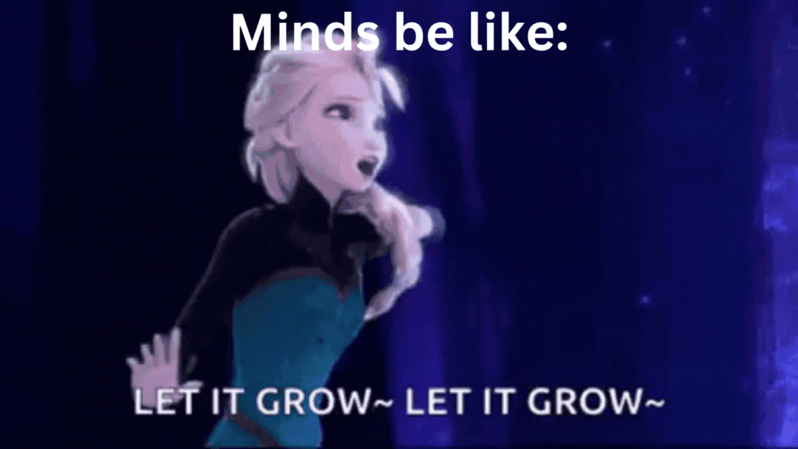 Meme about Minds and how it's growing