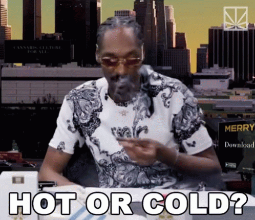 A meme 'hot or cold'