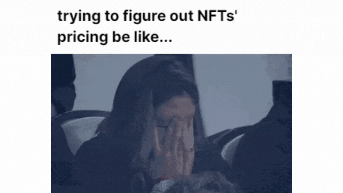 Meme about NFT price prediction