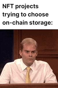 Meme about on chain storage