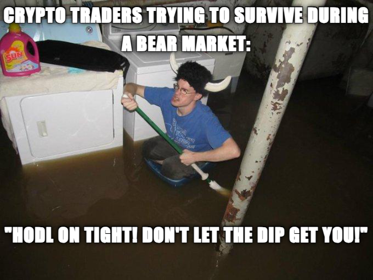 Meme about hodl